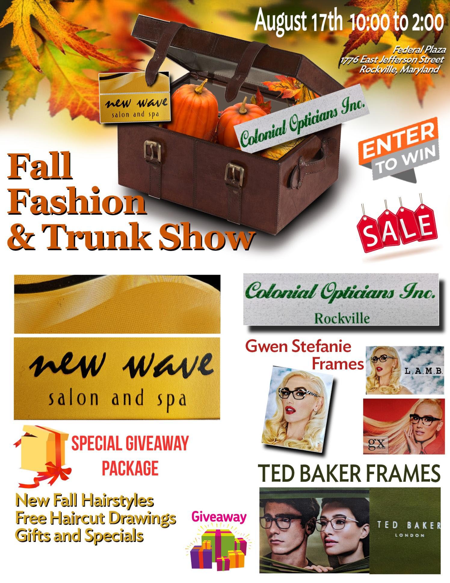 Colonial Opticians Trunk Show colonial opticians trunk show